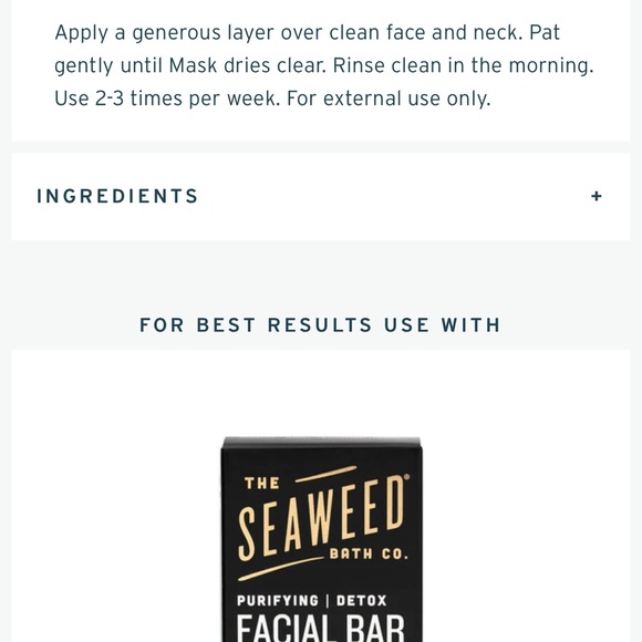 The Seaweed Bath Co. Restoring Marine Algae Overnight Mask - Picture 4 of 11